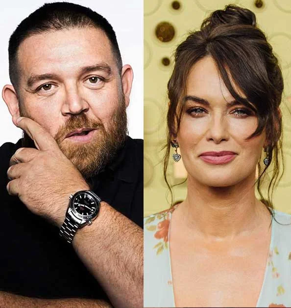 Nick Frost and Lena Headey